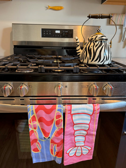 Lobstah Towels Miss Crimson