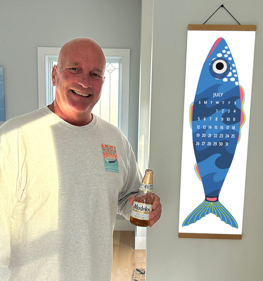 2026 Giant Fish Wall Calendar - REFILL ONLY/Hanger sold separately