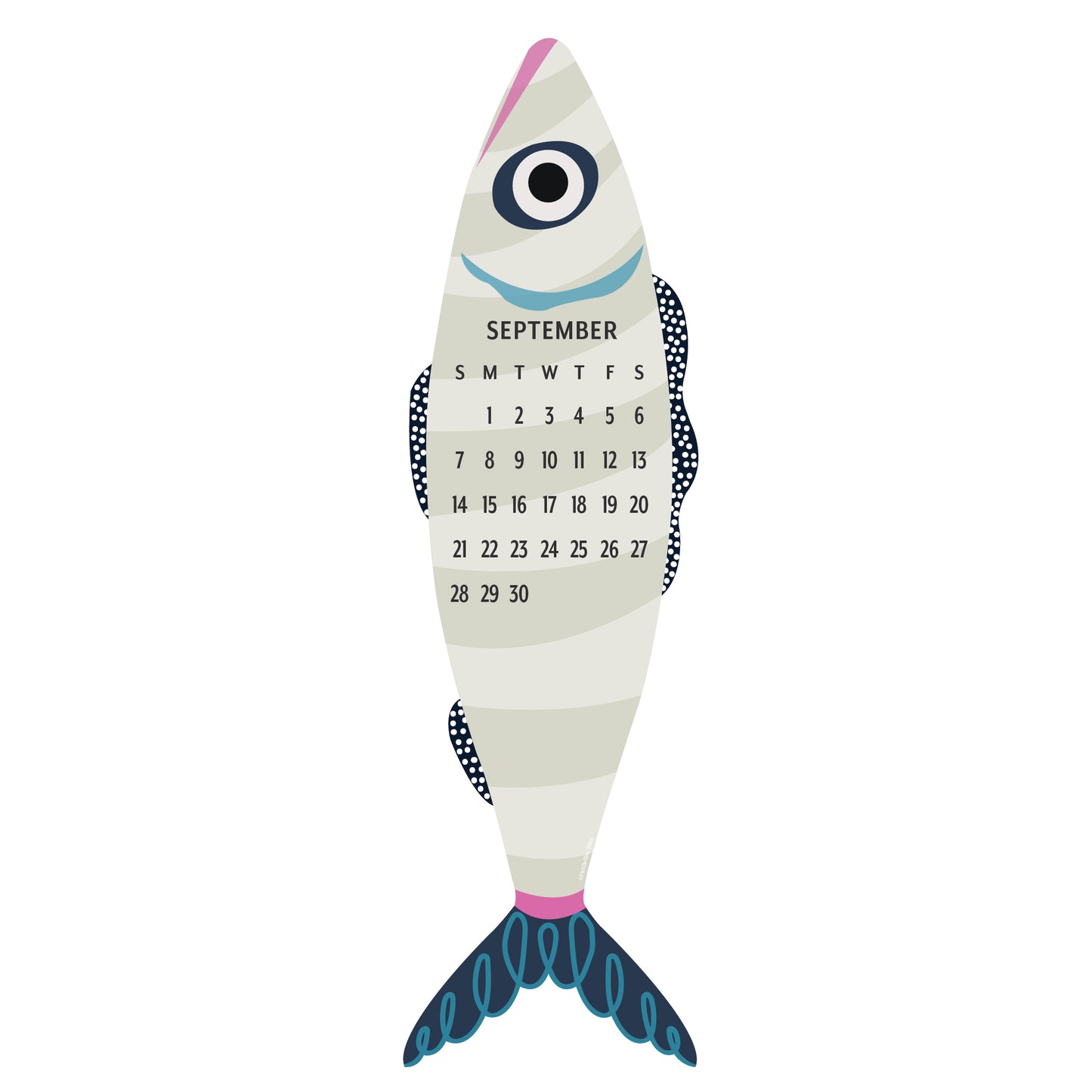2025 Giant Fish Wall Calendar