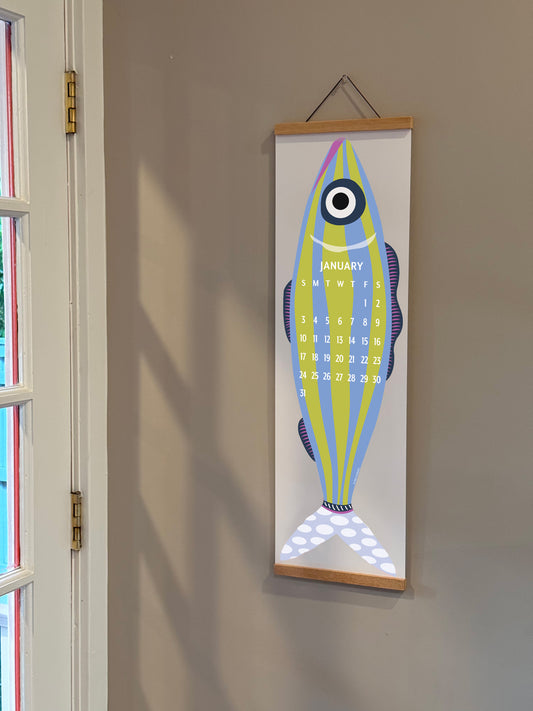 2027 Giant Fish Wall Calendar - REFILL ONLY/Hanger sold separately