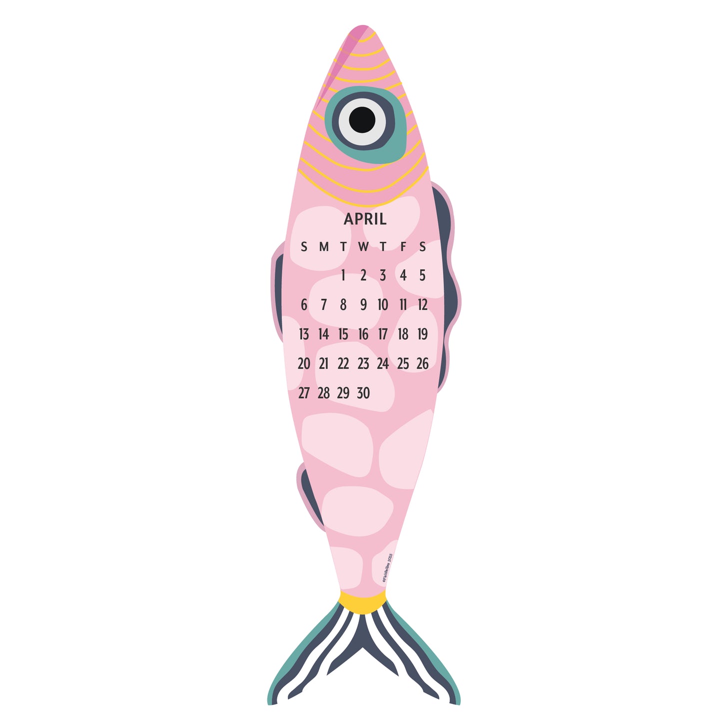 2025 Giant Fish Wall Calendar - SALE! image 6