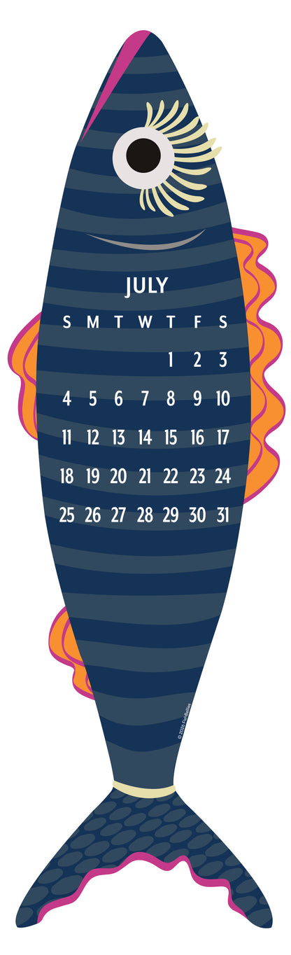 2027 Giant Fish Wall Calendar - REFILL ONLY/Hanger sold separately