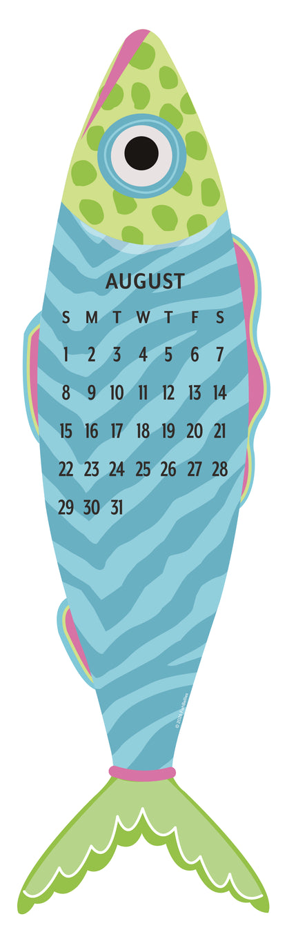 2027 Giant Fish Wall Calendar - REFILL ONLY/Hanger sold separately