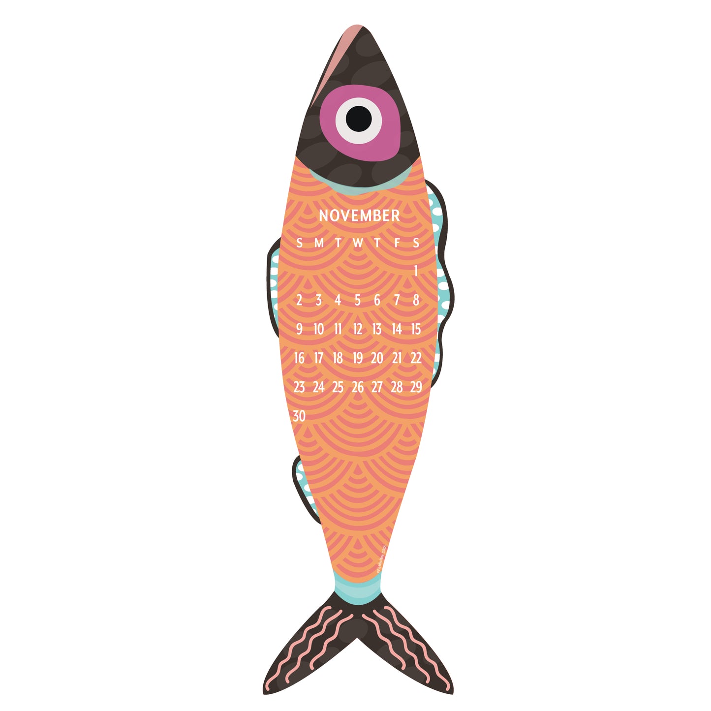 2025 Giant Fish Wall Calendar - SALE! image 13