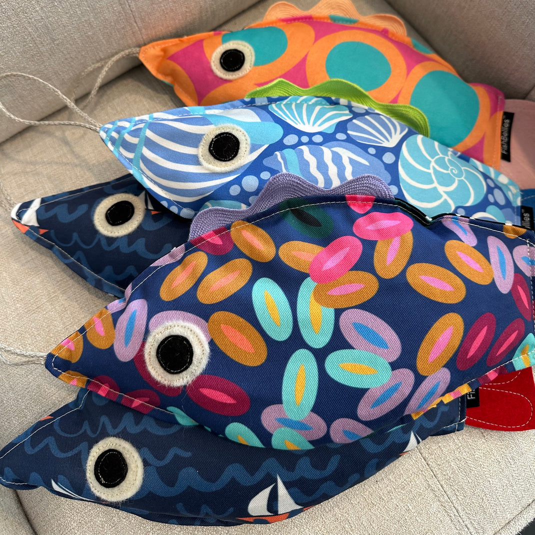FishBellies Microwave Heating Pads and Freezer Cold Packs soothe pain