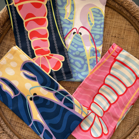 Lobstah Towels Miss Crimson