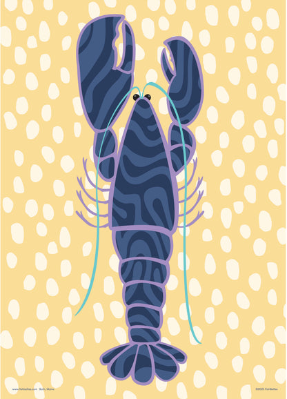 Lobstah Towels Miss Navy