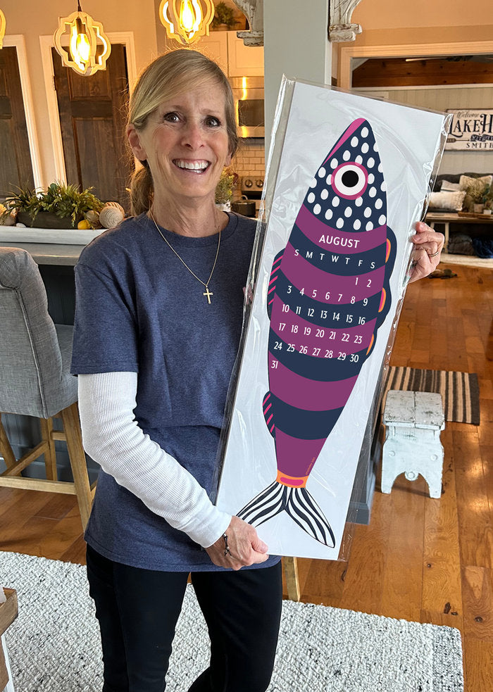 2025 Giant Fish Wall Calendar