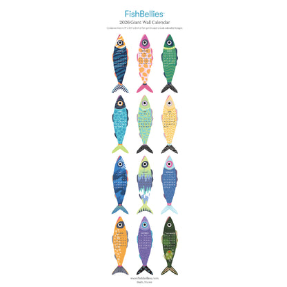 2026 Giant Fish Wall Calendar - REFILL ONLY/Hanger sold separately