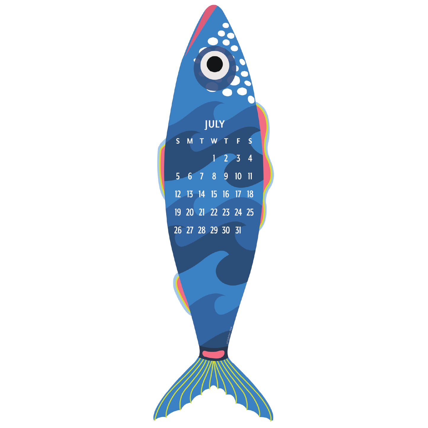 2026 Giant Fish Wall Calendar - REFILL ONLY/Hanger sold separately