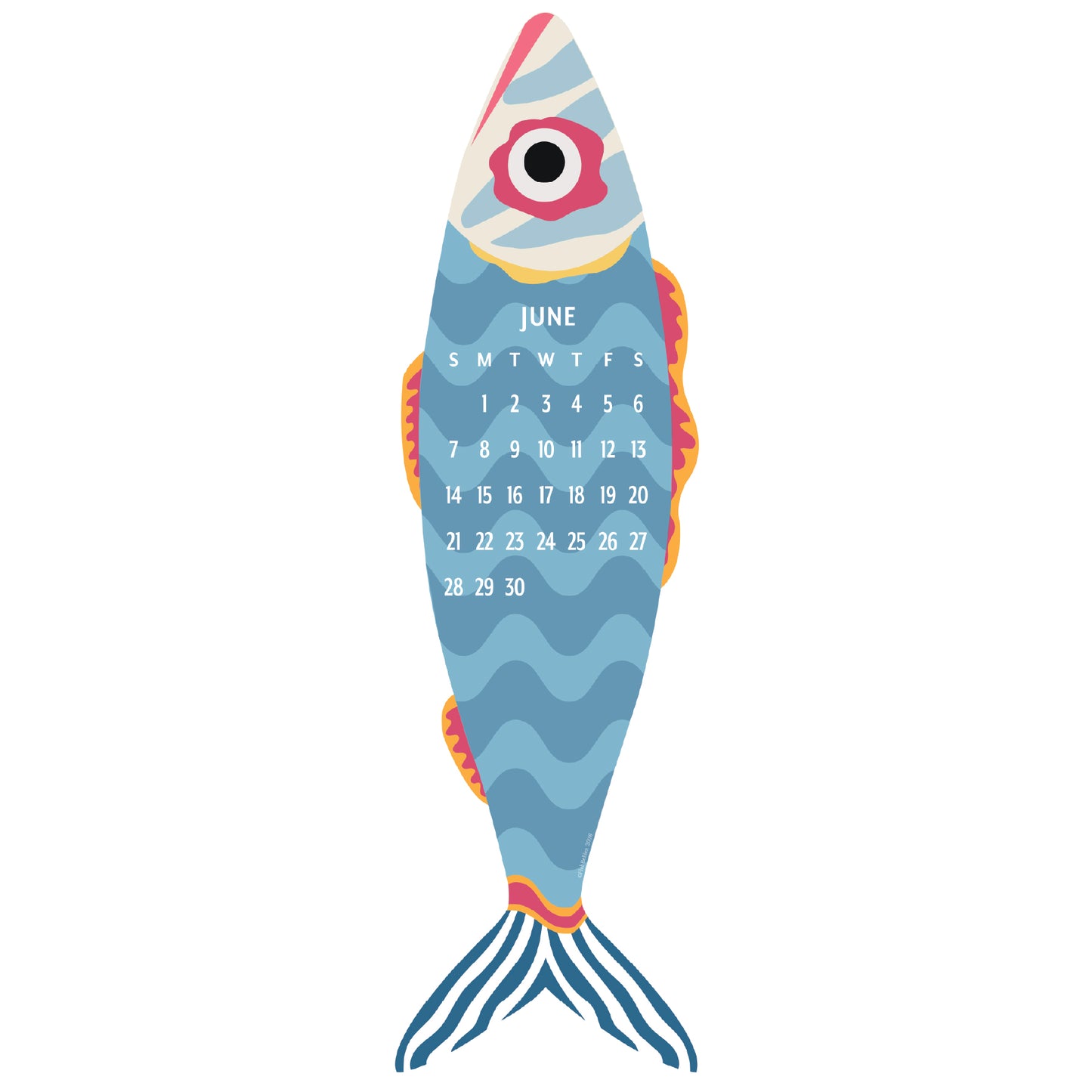 2026 Giant Fish Wall Calendar - REFILL ONLY/Hanger sold separately