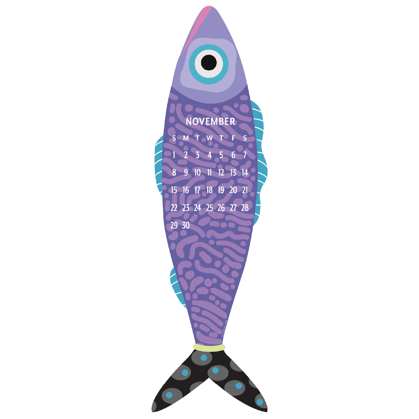2026 Giant Fish Wall Calendar - REFILL ONLY/Hanger sold separately