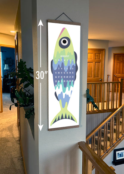 2026 Giant Fish Wall Calendar - REFILL ONLY/Hanger sold separately