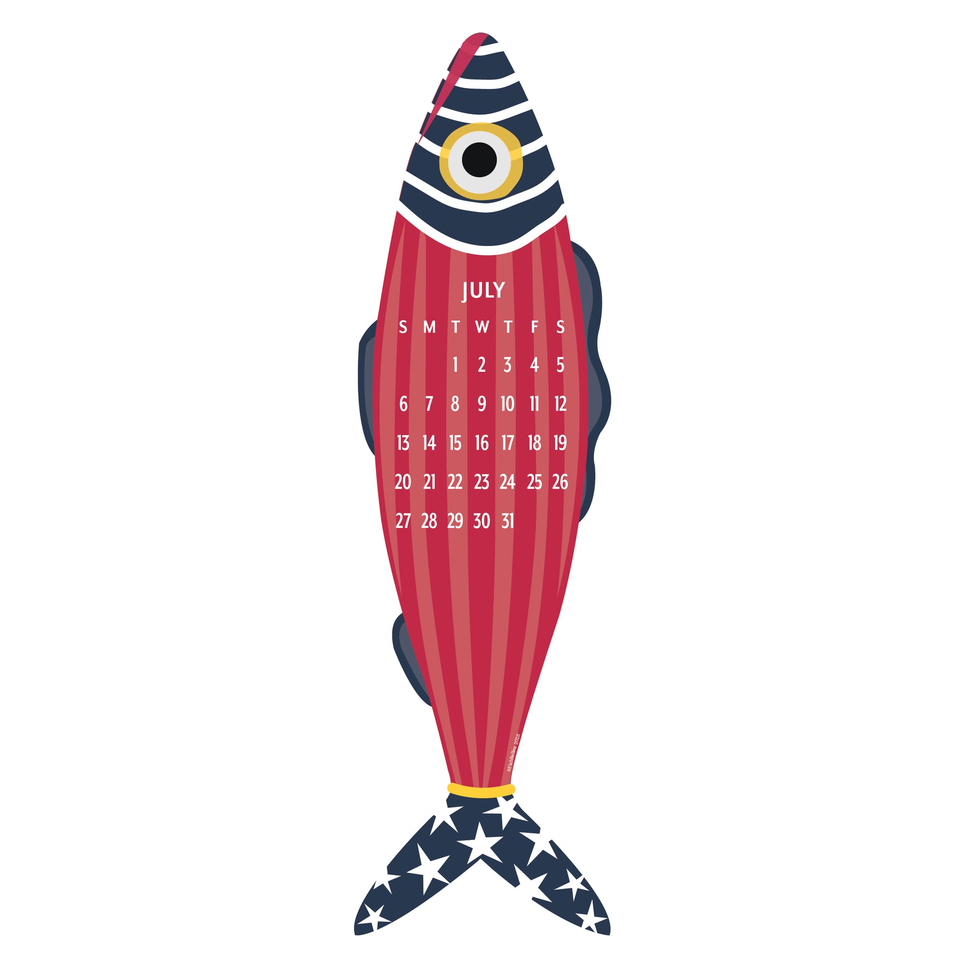 2025 Giant Fish Wall Calendar - SALE! image 9
