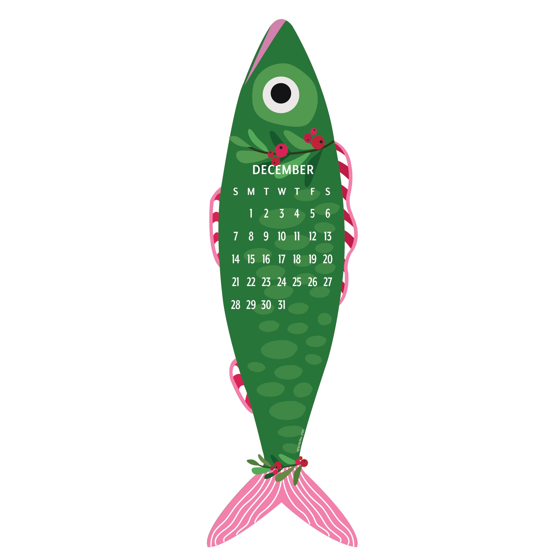2025 Giant Fish Wall Calendar - SALE! image 14